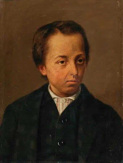 Портрет брата художника, Эдуарда by Альбин Эггер Лиенц — digital art print download