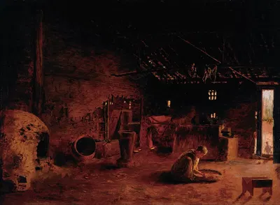 Деревенская кухня by Алмейда Жуниор, 1895 — digital art print download