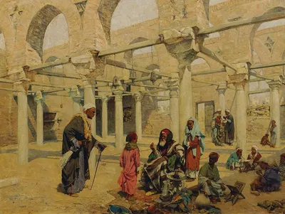 Schule in Benassa by Alphons Leopold Mielich, 1897-1898 — digital art print download