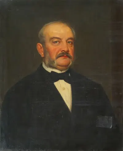 Министр Йозеф Лассер, барон фон Цолльхайм by Август Георг Майер, 1877 — digital art print download