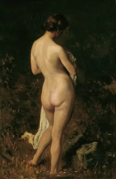 Купающаяся by Август фон Петтенкофен, 1868 — digital art print download
