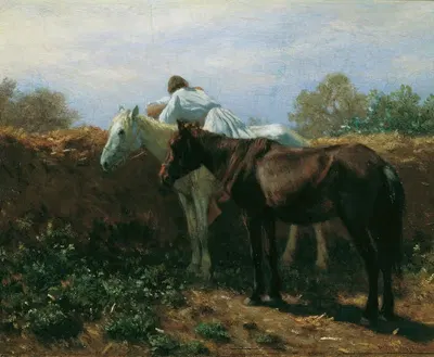 Поцелуй I by Август фон Петтенкофен, 1864 — digital art print download