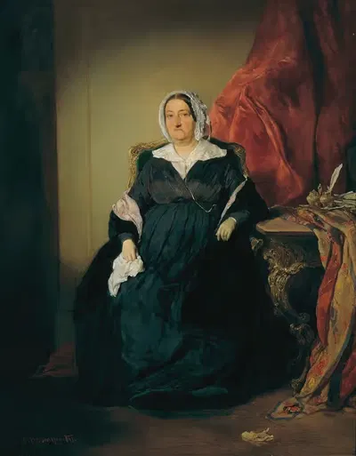 Элизабета Имреди, баронесса Оморович by Август фон Петтенкофен, 1848 — digital art print download