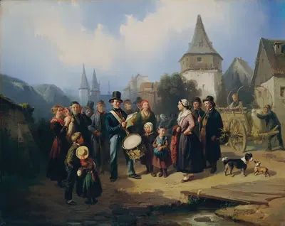 Der Dorftrommler by August von Rentzell — digital art print download