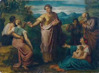 Das Mädchen aus der Fremde by Carl Rahl, 1864 — digital art print download