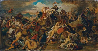Die Cimbernschlacht by Carl Rahl, 1863 — digital art print download