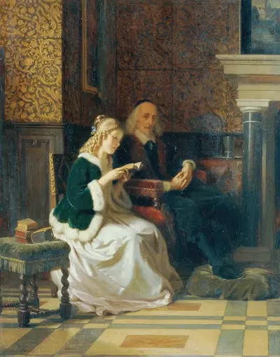 Читательница by Карл Ридель, 1864 — digital art print download