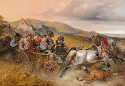 Свадебная поездка by Карл Шиндлер, 1841 — digital art print download