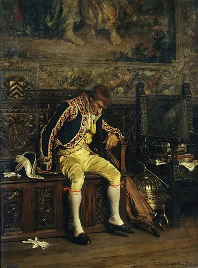 Спящий лакей by Шарль Барг, 1871 — digital art print download