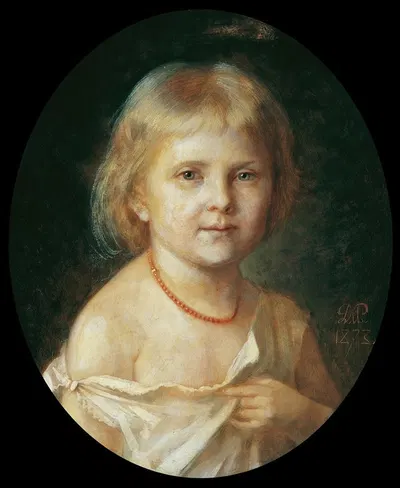 Грета Хробак by Даниэль Пентер, 1873 — digital art print download