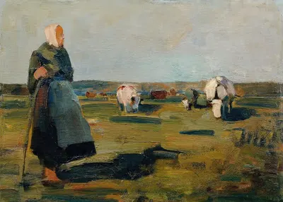 Auf der Weide by Demeter Koko, 1918 — digital art print download