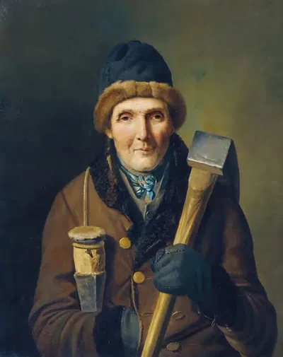 Der Holzfäller by Eduard Ritter, 1840 — digital art print download