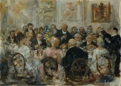 Die Tischrede by Ernst Juch, 1890 — digital art print download