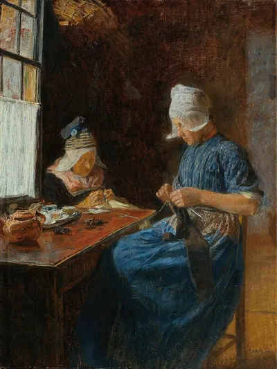 Holländische Frauen by Ferdinand Kruis, 1900 — digital art print download