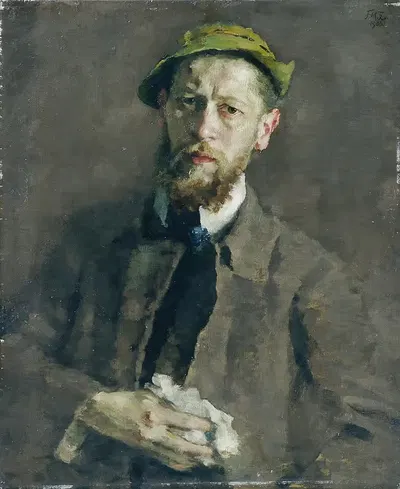 Автопортрет by Фердинанд Маттиас Церлахер, 1906 — digital art print download