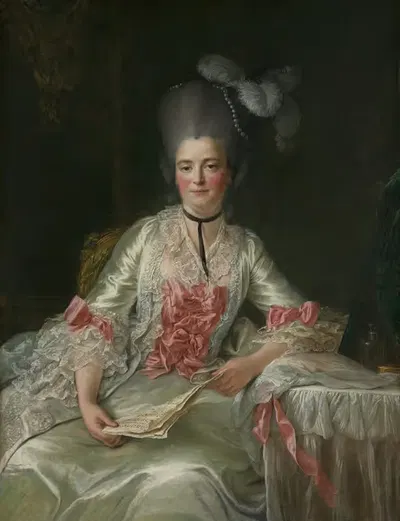 Мари Ренте, называемая мадемуазель де Веррьер by Франсуа-Юбер Друа, 1761 — digital art print download
