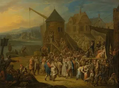 Ярмарка by Франц Кристоф Яннек, 1730 — digital art print download