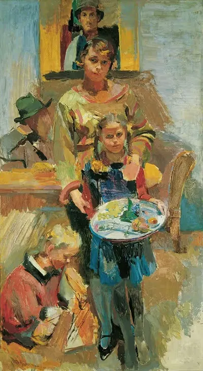 Портрет семьи Исеpp by Франц Вигеле, 1927-1928 — digital art print download