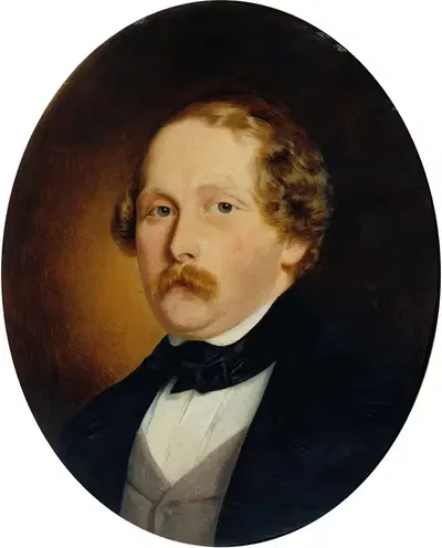 Александр Аншютц by Георг Кобервейн, 1847 — digital art print download