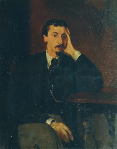 Поэт и философ Готтхард Освальд Марбах by Ханс фон Мареес, 1871 — digital art print download
