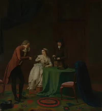 Разговорная сцена (Чувство обоняния) by Ян Экелс Младший — digital art print download