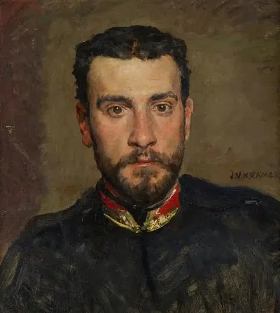 Автопортрет by Иоганн Виктор Крамер, 1889 — digital art print download