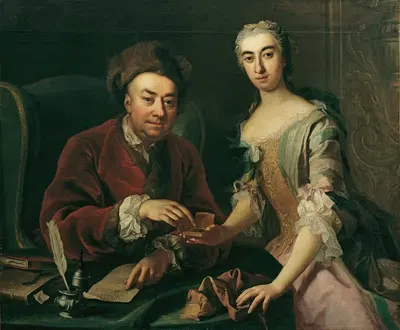 Doppelbildnis by Martin van Meytens, 1740 — digital art print download