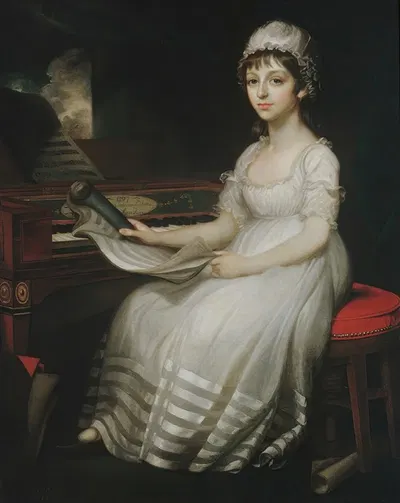 Портрет молодой женщины by Мэтер Браун, 1801 — digital art print download
