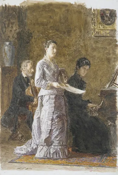 Патетическая песня by Томас Икинс, 1881 — digital art print download