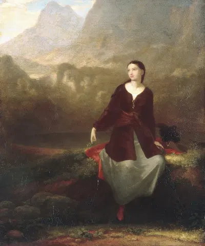 The Spanish Girl in Reverie by Washington Allston, 1831 — digital art print download