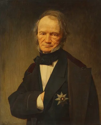 Der Wissenschaftler und Geheimrat Johann Thaddäus Anton Peithner, Edler von Lichtenfels by Wilhelm A. Vita, 1875 — digital…