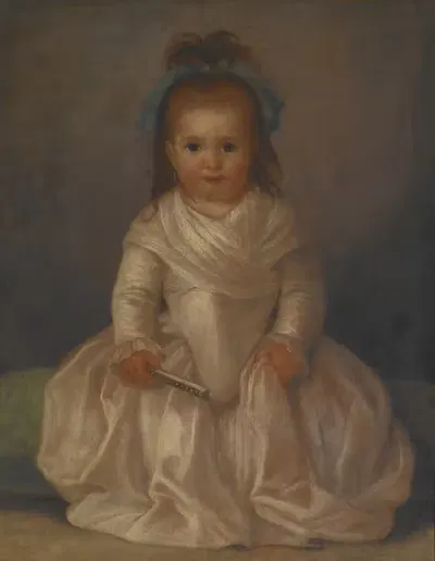 Portrait of a Little Girl by Agustín Esteve y Marques, 1788 — digital art print download