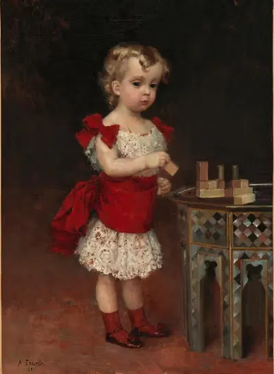 Grand Duke Andrei Vladimirovich as a child by Albert Edelfelt, 1881 — digital art print download