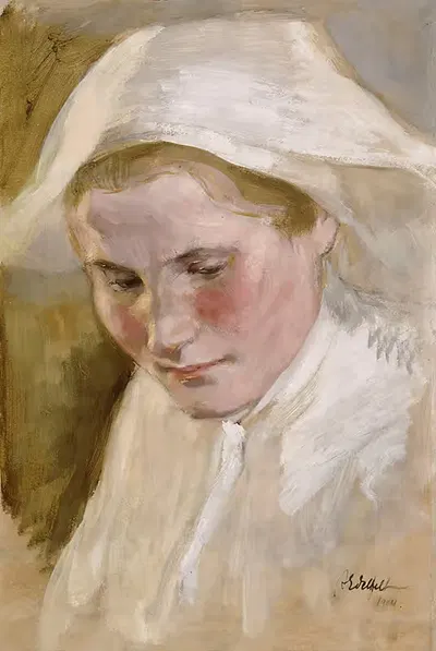 Голова женщины by Альберт Эдельфельт, 1904 — digital art print download