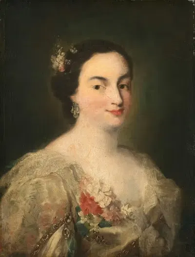 Portrait of a Young Woman by Alessandro Longhi, c. 1760 — digital art print download