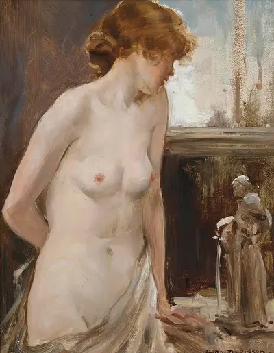 Female nude by Allan Douglas Davidson — digital art print download