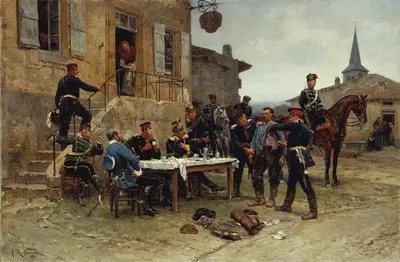Курьер by Альфонс Мари де Нёвиль, 1880 — digital art print download