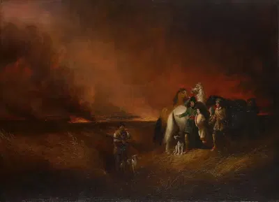 Прерия в огне by Алван Фишер, 1827 — digital art print download