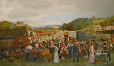Шотландская ярмарка by Эндрю Янг, 1910 — digital art print download
