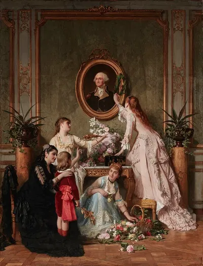 Washington's Birthday by Charles Baugniet, 1878 — digital art print download