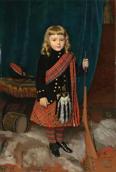 Portrait of a young boy by Charles Henri Hilaire Michel, 1892 — digital art print download