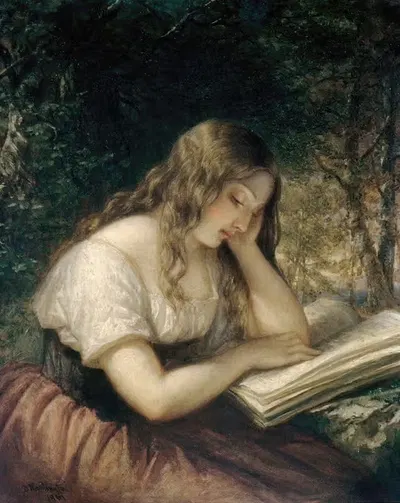Этюд в лесу by Даниэль Хантингтон, 1861 — digital art print download