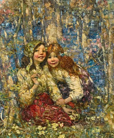Голубой колокольчик by Эдвард Аткинсон Хорнел, 1919 — digital art print download