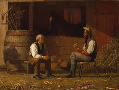 Обсуждение by Инох Вуд Перри-младший, 1872 — digital art print download