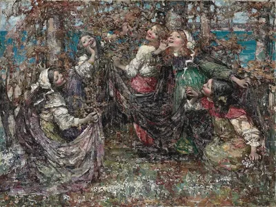 Кругом, кругом, розы by Эдвард Аткинсон Хорнел, 1909 — digital art print download