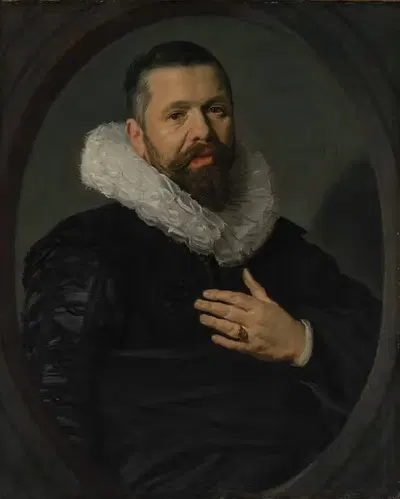 Portrait of a Bearded Man with a Ruff by Frans Hals, 1625 — digital art print download