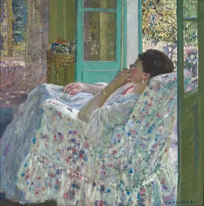 Полдень – Желтая комната by Фредерик Карл Фризеке, 1910 — digital art print download