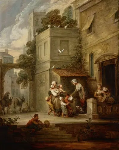 Благотворительность, облегчающая страдания by Гейнсборо Дюпон, 1784 — digital art print download