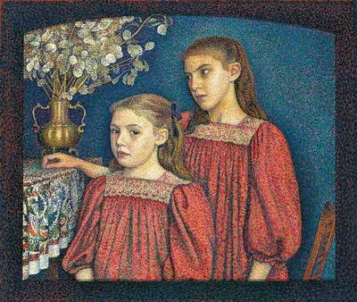 The Two Sisters or The Serruys Sisters by Georges Lemmen, 1894 — digital art print download