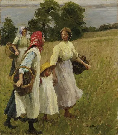 The Blackberry Harvest by Harold Harvey — digital art print download